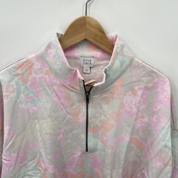 Evereve | NWT Peyton Jensen Mia Tie Dye Zip Sweatshirt // L - Picture 6 of 13